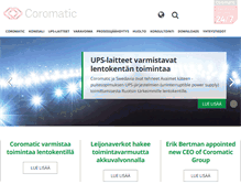 Tablet Screenshot of coromatic.fi